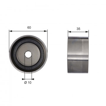 GATES T41040 - Saptırma/Kılavuz Kasnak, Triger Kayışı