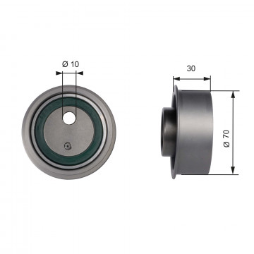 GATES T41041 - Gergi Kasnağı, Triger Kayışı