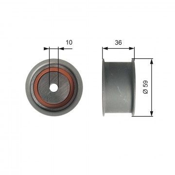 GATES T41227 - Saptırma/Kılavuz Kasnak, Triger Kayışı