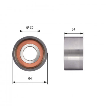 GATES T41234 - Gergi Kasnağı, Triger Kayışı
