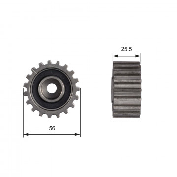 GATES T42000 - Saptırma/Kılavuz Kasnak, Triger Kayışı