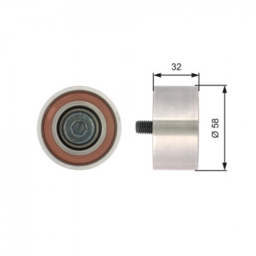 GATES T42141 - Saptırma/Kılavuz Kasnak, Triger Kayışı