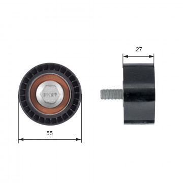 GATES T42150 - Saptırma/Kılavuz Kasnak, Triger Kayışı
