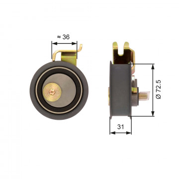 GATES T43016 - Gergi Kasnağı, Triger Kayışı