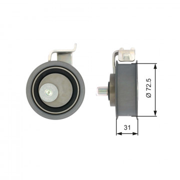 GATES T43017 - Gergi Kasnağı, Triger Kayışı