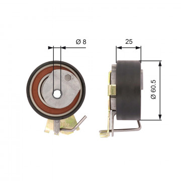 GATES T43023 - Gergi Kasnağı, Triger Kayışı