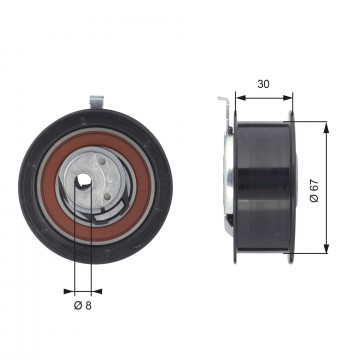 GATES T43069 - Gergi Kasnağı, Triger Kayışı