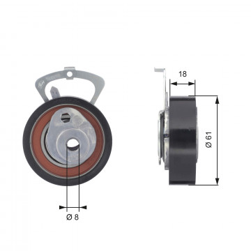 GATES T43078 - Gergi Kasnağı, Triger Kayışı
