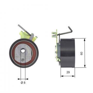 GATES T43088 - Gergi Kasnağı, Triger Kayışı