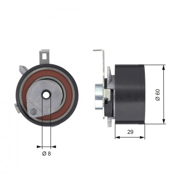 GATES T43115 - Gergi Kasnağı, Triger Kayışı