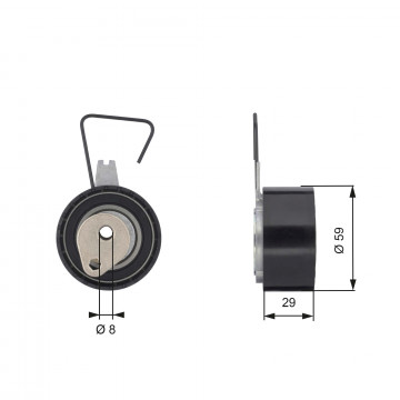 GATES T43141 - Gergi Kasnağı, Triger Kayışı