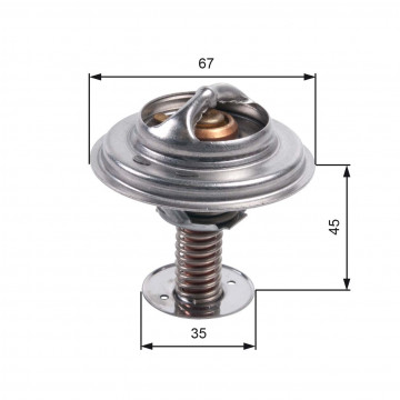 GATES TH45688G1 - Termostat, Soğutma Sıvısı