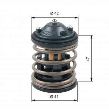 GATES TH47487G1 - Termostat, Soğutma Sıvısı