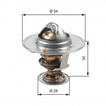 GATES TH47685G1 - Termostat, Soğutma Sıvısı