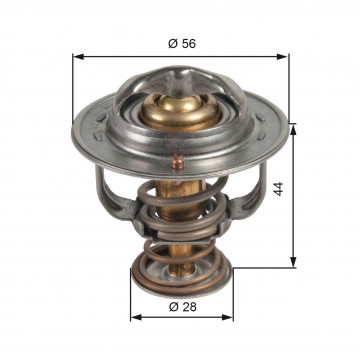 GATES TH48982G1 - Termostat, Soğutma Sıvısı