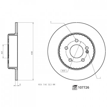 FEBI BILSTEIN 107726 - Fren Diski