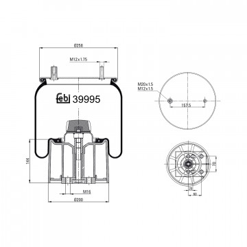 FEBI BILSTEIN 39995 - Körük - Havalı Süspansiyon