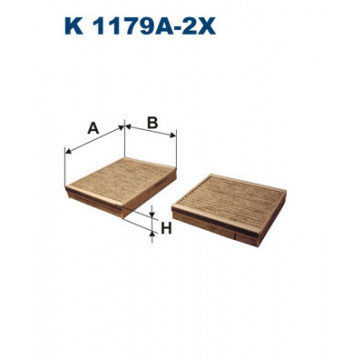Filtron K 1179A-2X - Polen Filtresi