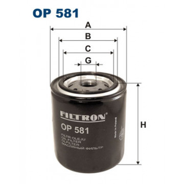Filtron OP 581 - Yağ Filtresi