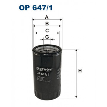 Filtron OP 647/1 - Yağ Filtresi