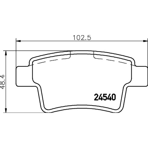 HELLA - 8DB 355 013-361 - Fren Balatası Seti, Disk Fren