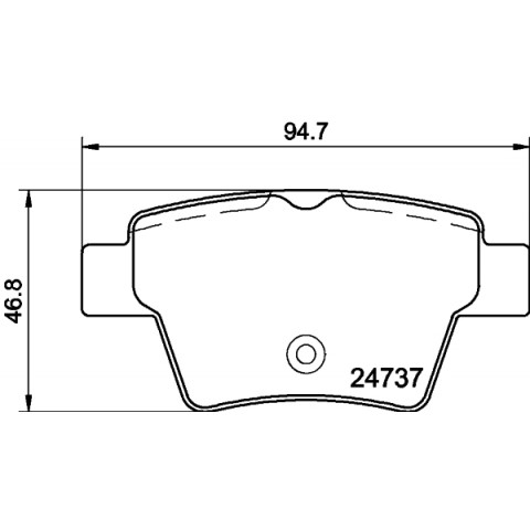 HELLA - 8DB 355 013-851 - Fren Balatası Seti, Disk Fren