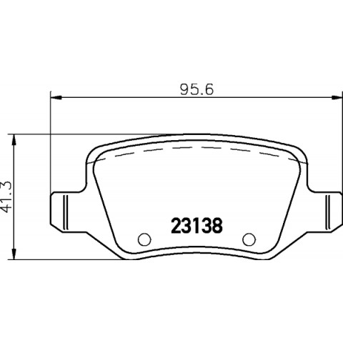 HELLA - 8DB 355 012-131 - Fren Balatası Seti, Disk Fren
