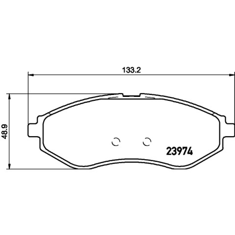 HELLA - 8DB 355 011-251 - Fren Balatası Seti, Disk Fren