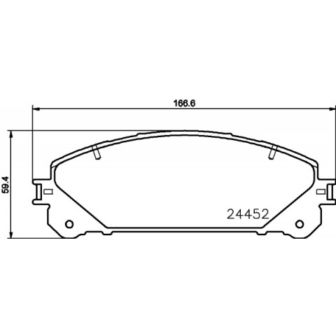 HELLA - 8DB 355 015-461 - Fren Balatası Seti, Disk Fren