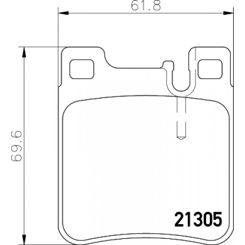 HELLA - 8DB 355 007-581 - Fren Balatası Seti, Disk Fren