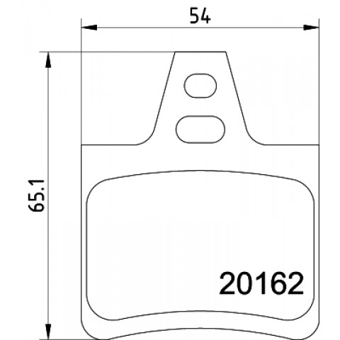HELLA - 8DB 355 019-011 - Fren Balatası Seti, Disk Fren