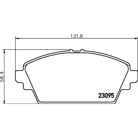 HELLA - 8DB 355 011-951 - Fren Balatası Seti, Disk Fren