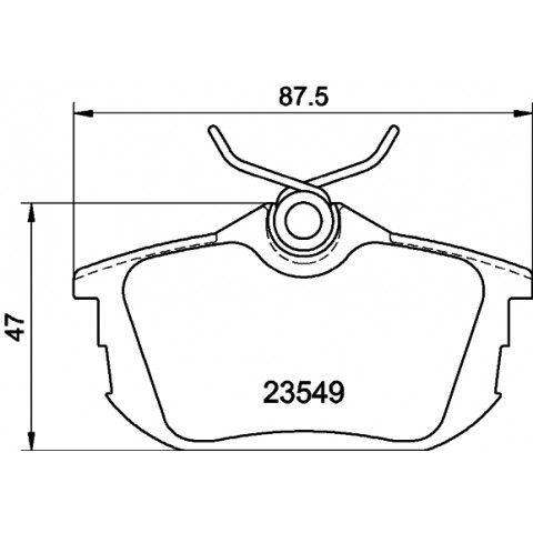 HELLA - 8DB 355 018-271 - Fren Balatası Seti, Disk Fren