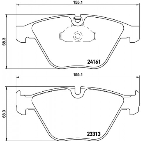 HELLA - 8DB 355 015-601 - Fren Balatası Seti, Disk Fren