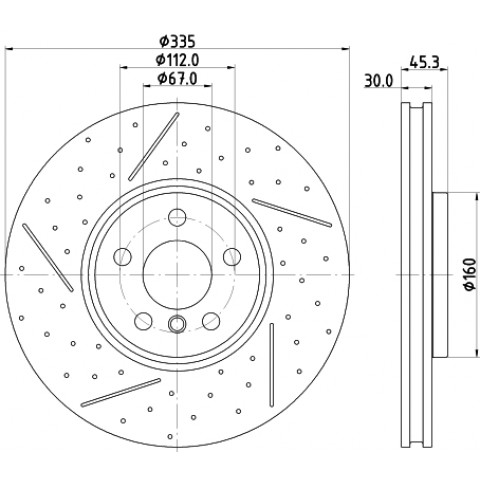 HELLA - 8DD 355 133-091 - Fren Diski
