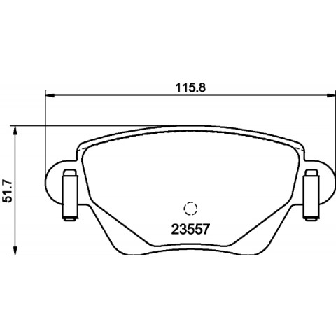 HELLA - 8DB 355 009-081 - Fren Balatası Seti, Disk Fren