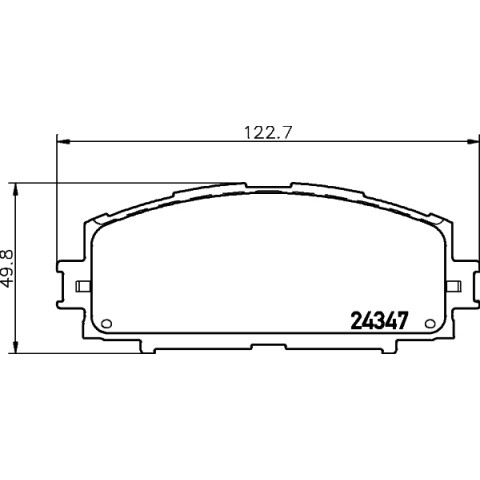 HELLA - 8DB 355 012-361 - Fren Balatası Seti, Disk Fren