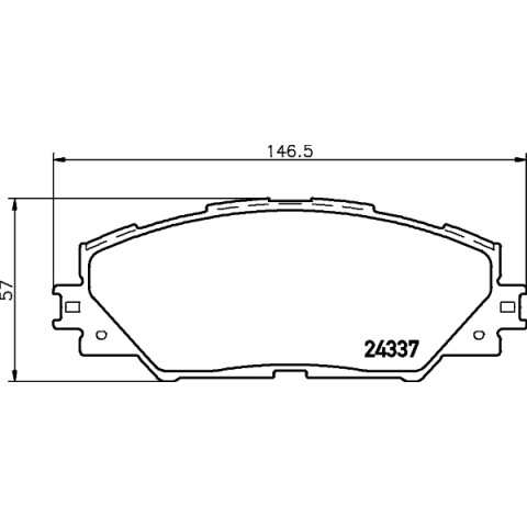 HELLA - 8DB 355 006-871 - Fren Balatası Seti, Disk Fren