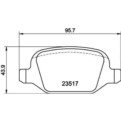 HELLA - 8DB 355 009-361 - Fren Balatası Seti, Disk Fren
