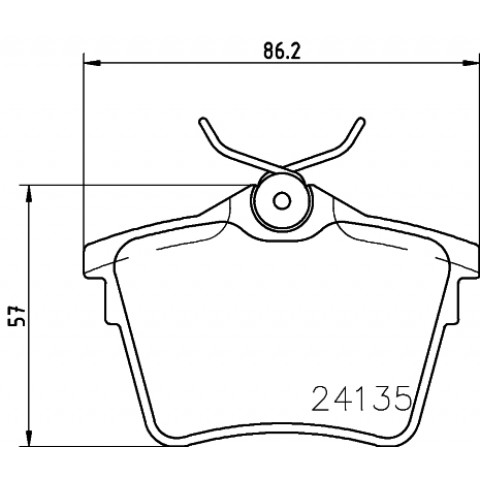 HELLA - 8DB 355 011-501 - Fren Balatası Seti, Disk Fren