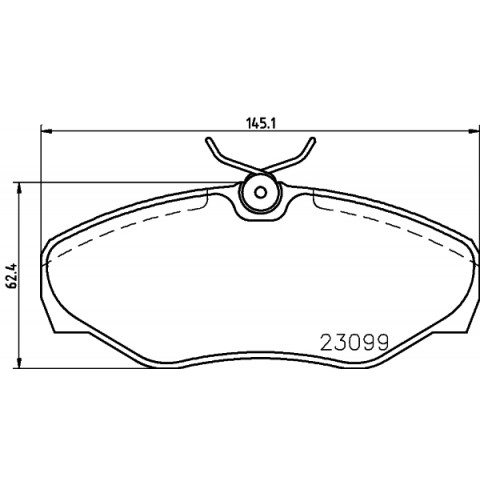 HELLA - 8DB 355 011-091 - Fren Balatası Seti, Disk Fren