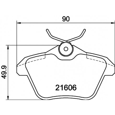 HELLA - 8DB 355 018-291 - Fren Balatası Seti, Disk Fren