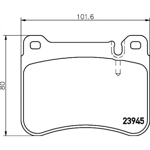 HELLA - 8DB 355 006-541 - Fren Balatası Seti, Disk Fren