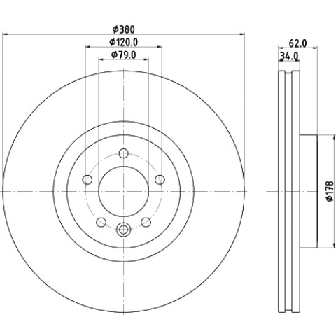 HELLA - 8DD 355 132-951 - Fren Diski