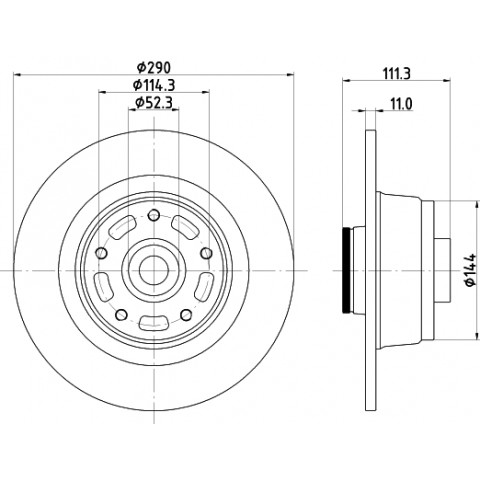 HELLA - 8DD 355 133-311 - Fren Diski