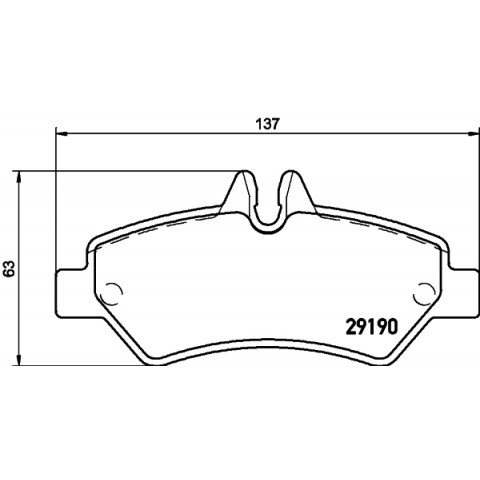 HELLA - 8DB 355 005-351 - Fren Balatası Seti, Disk Fren