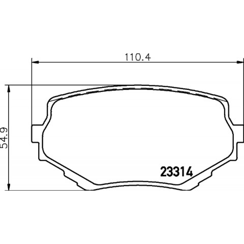 HELLA - 8DB 355 017-181 - Fren Balatası Seti, Disk Fren