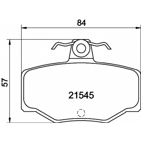 HELLA - 8DB 355 018-021 - Fren Balatası Seti, Disk Fren