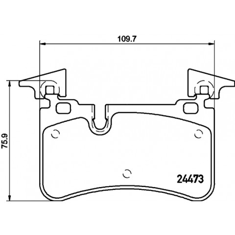 HELLA - 8DB 355 014-811 - Fren Balatası Seti, Disk Fren