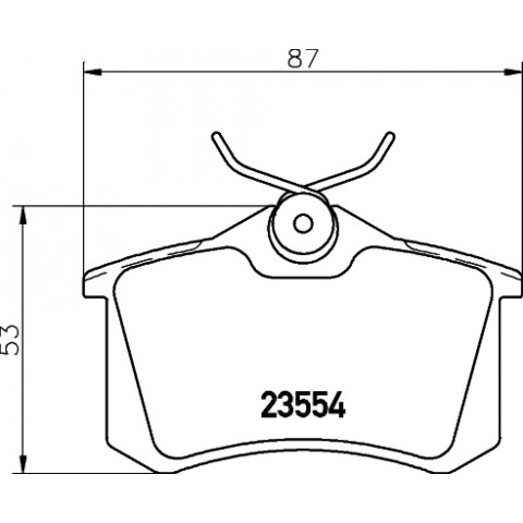HELLA - 8DB 355 018-111 - Fren Balatası Seti, Disk Fren